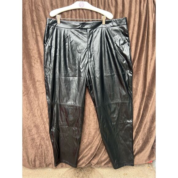 Halston Black Ankle Length Straight Leg Pants Woman’s Size XL NEW MSRP $89 - Picture 1 of 16